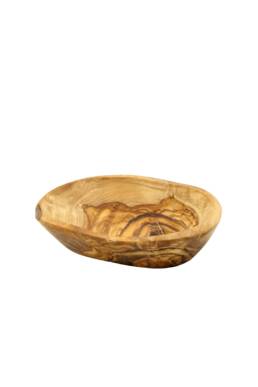 olive wood oval shaped bowl